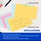 BAZIC 3" x 5" Ruled Index Cards, Assorted Colors, 100 Count, Case of 36